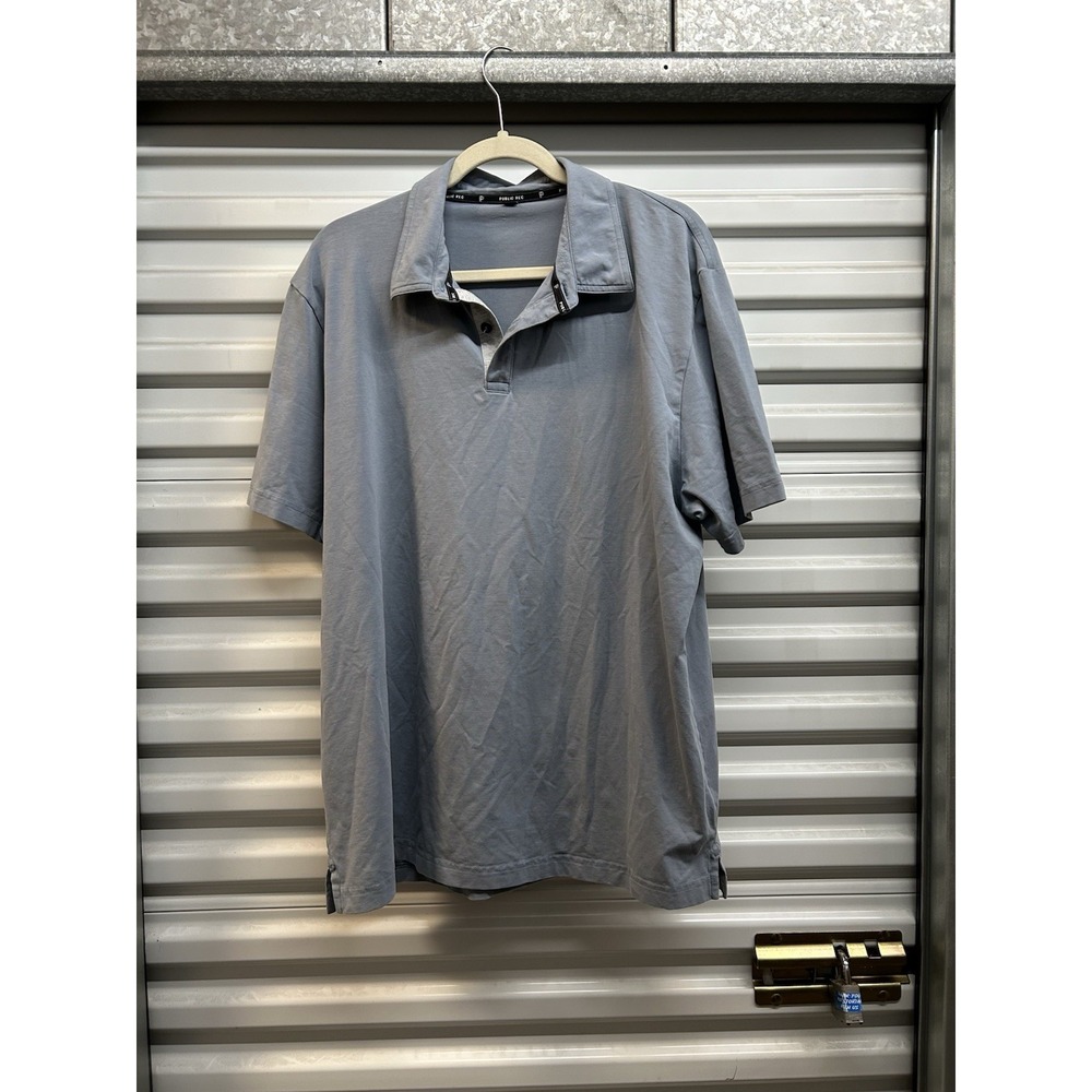 Public Rec Men Polo Stretch Lightweight Shirt Gray 2XL